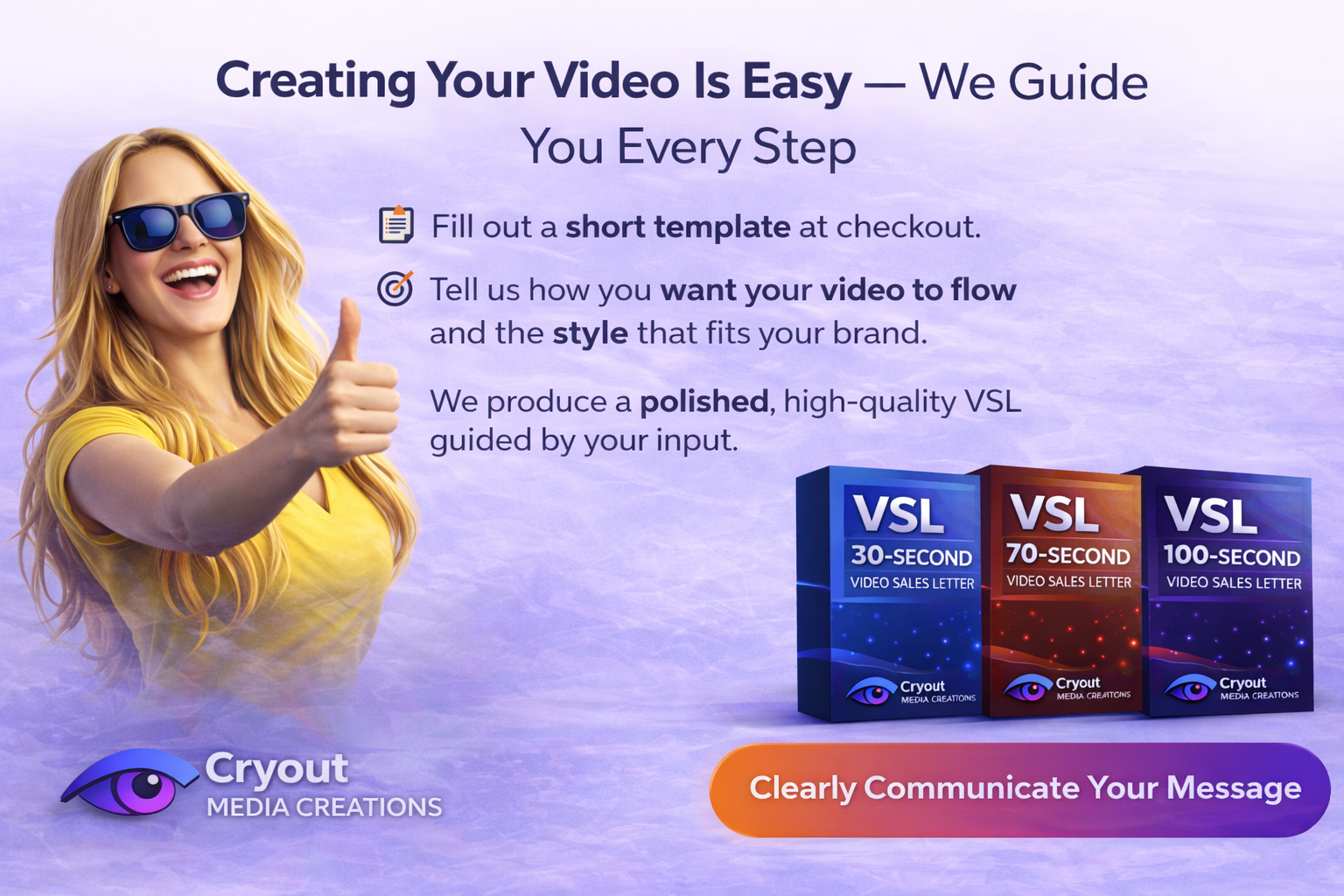 Creating your video is easy